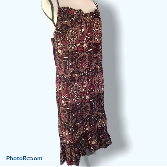 Scarlett | Brown Floral Summer Dress - Picture 4 of 7